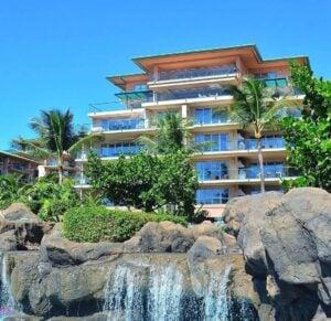 Check out this honest review of the Honua Kai Resort and Spa by top Hawaii blog Hawaii Travel with Kids. Image of the Honua Kai Resort on Maui