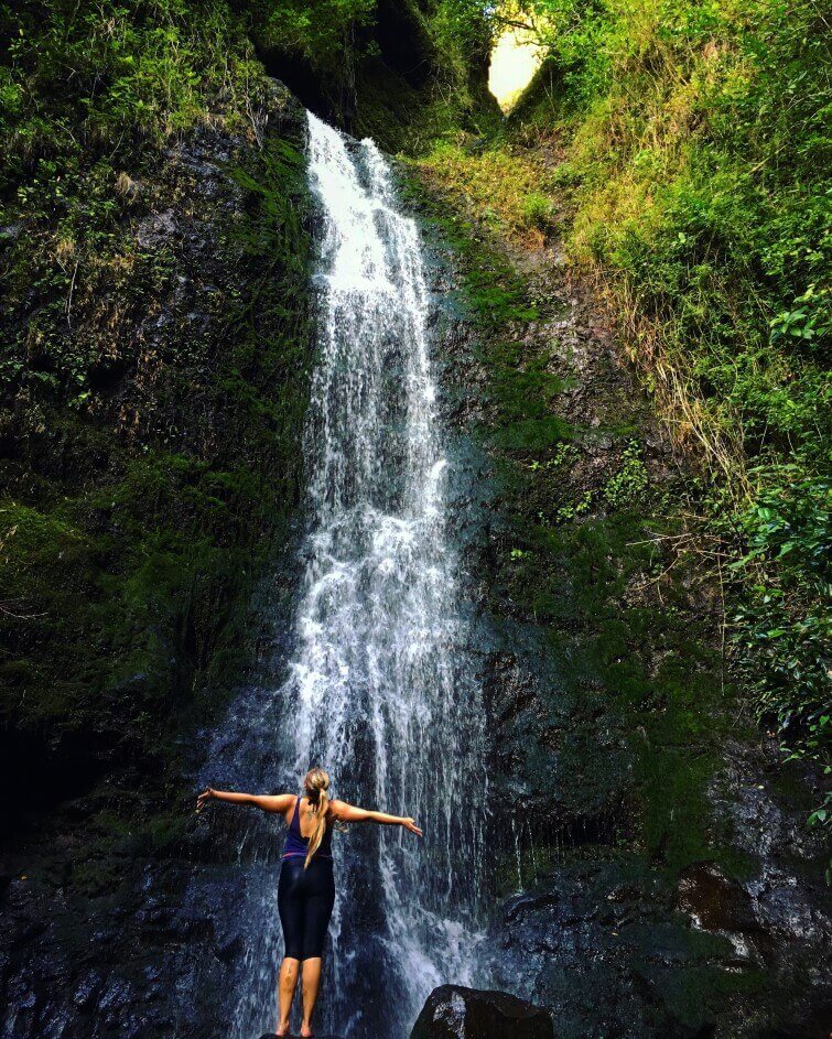 big waterfall hikes oahu