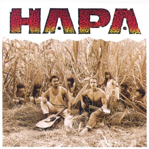 Image of the Hapa album with people sitting in a sugar cane field.