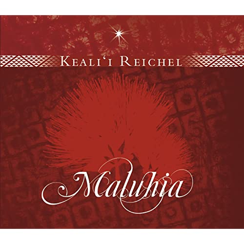 Image of a red Keali'i Reichel Maluhia Hawaii Christmas album