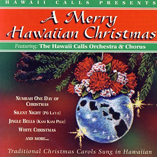 Image of the Hawaii Calls presents A Merry Hawaiian Christmas album.