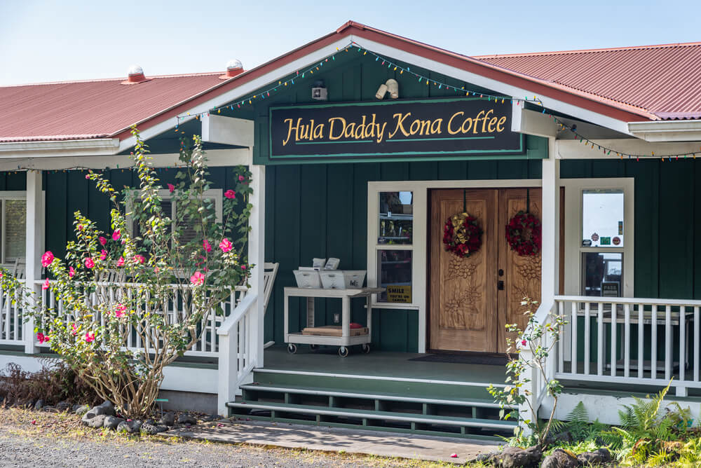 Image of the Hula Daddy Kona Coffee farm on the Big Island of Hawaii.