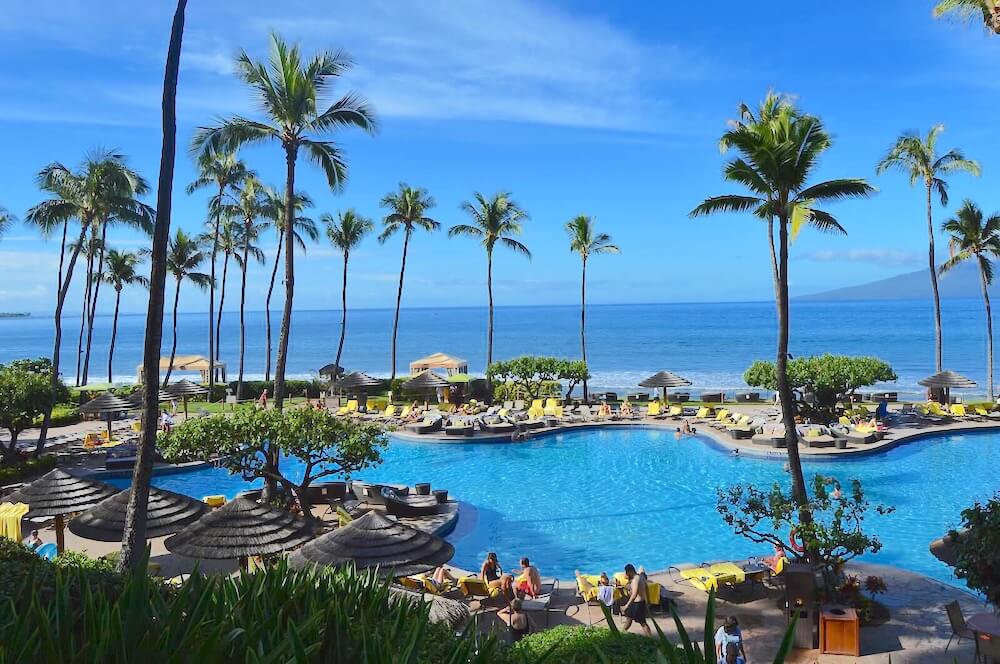 Image of the pool and ocean at the Hyatt Regency Maui.