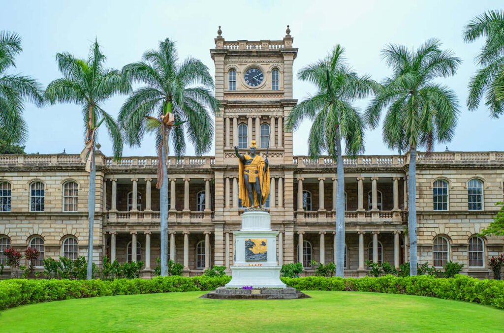 Image of Iolani Palace on Oahu