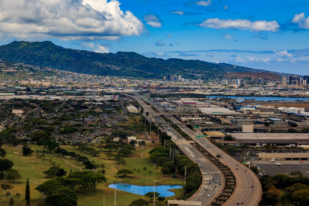 Image of freeways in Honolulu Hawaii