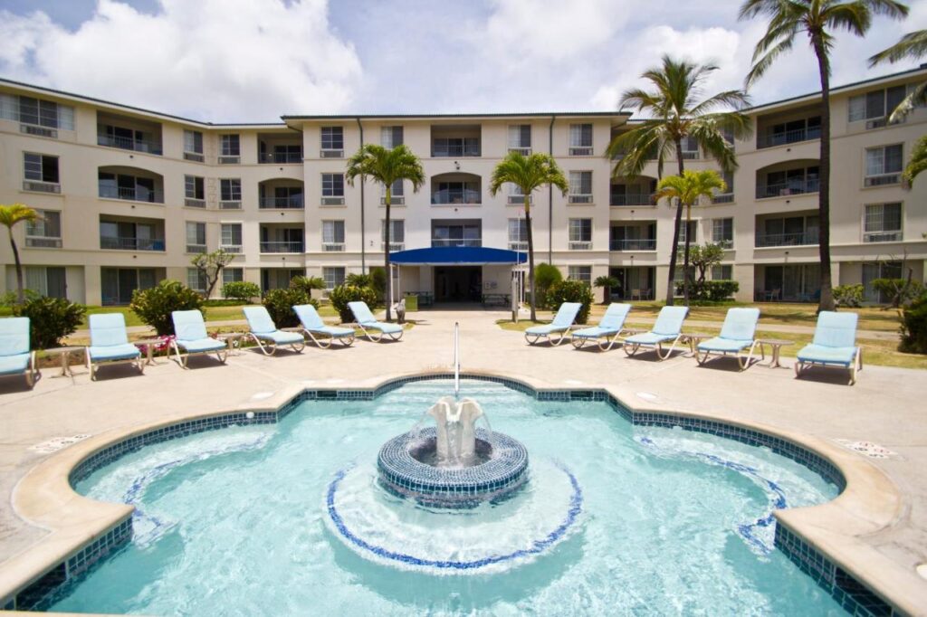 Image of a pool at a Kauai timeshare in Poipu