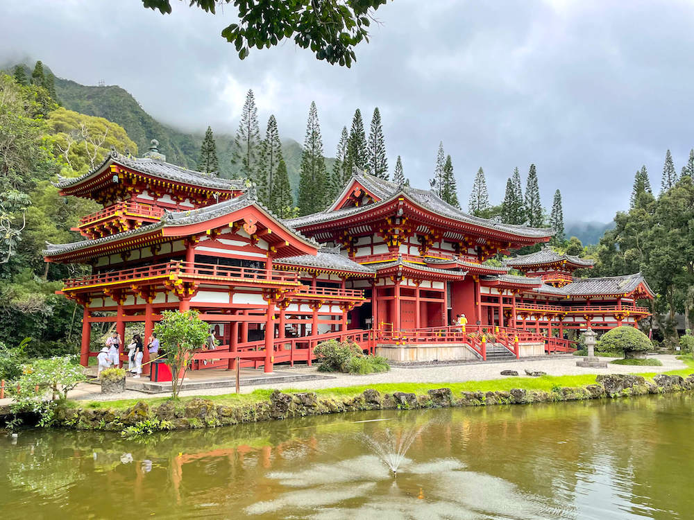 Image of a Japanese temple in Hawaii