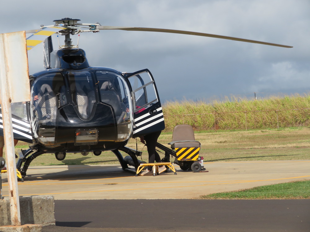 Image of a Kauai helicopter with accessibily