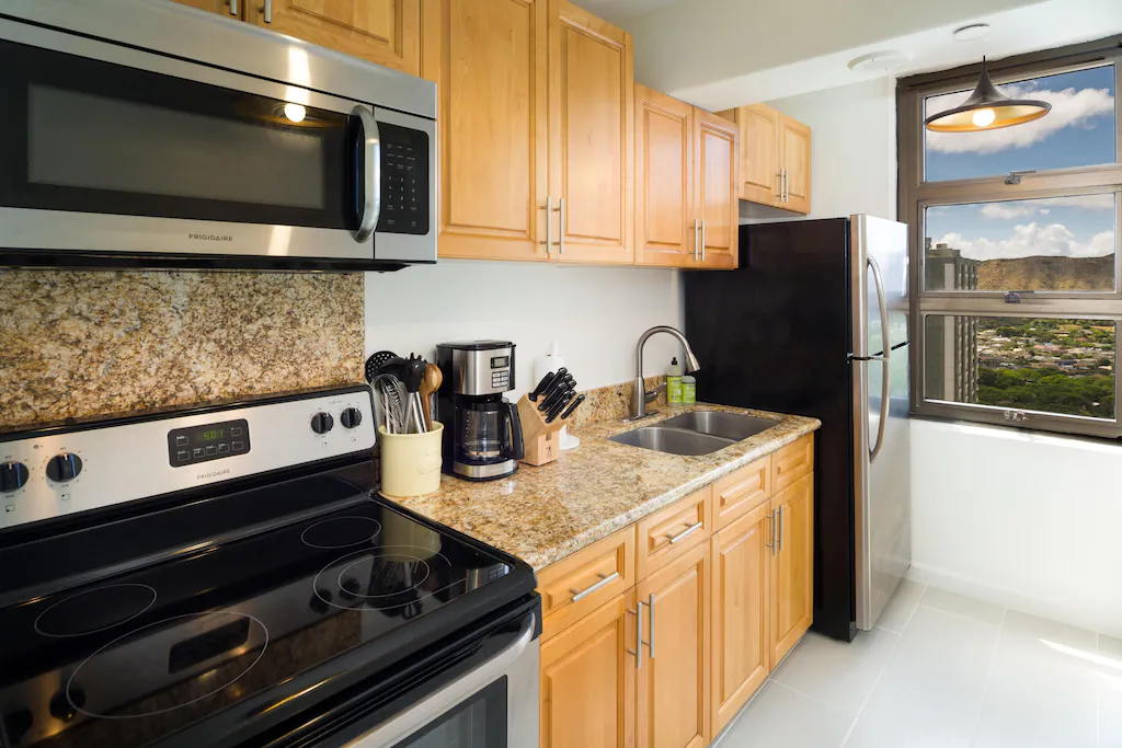 This is the kitchen at the Waikiki Banyan