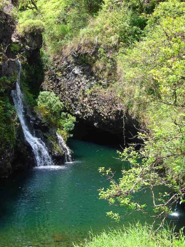 Waterfalls along the Road to Hana, Maui, Hawaii