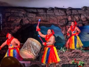 Image of the Drum of the Pacific Luau on Maui.